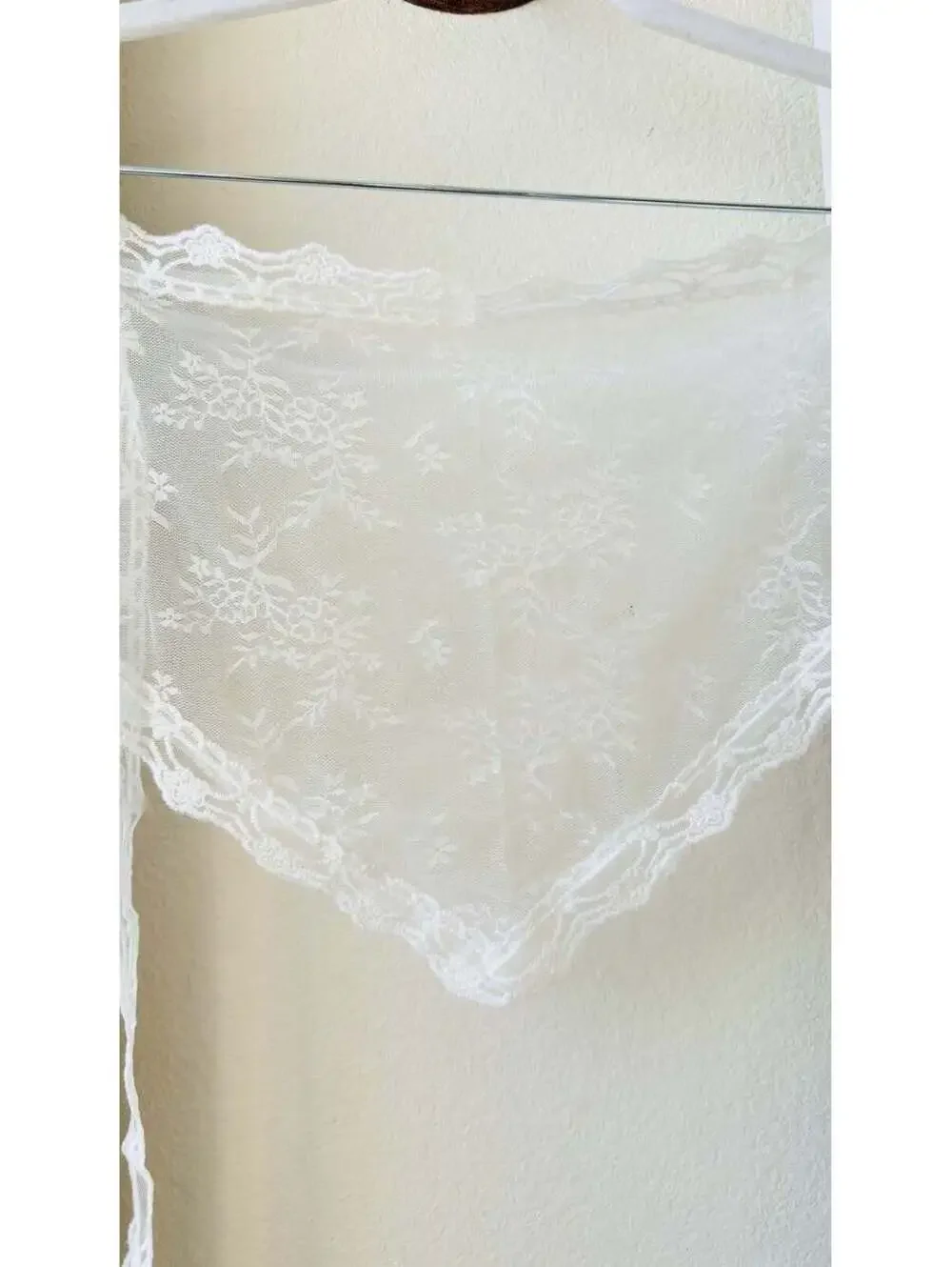 Floral Lace Triangle Hair Scarf Bandana [COPY]